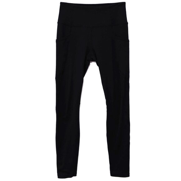 Quince Ultra-Soft High-Rise Pocket Legging in Black - Picture 3 of 6
